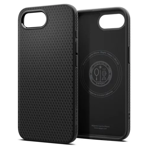 iPhone 16e /17e Spigen Liquid Air Mag Magsafe Matt Fekete tok