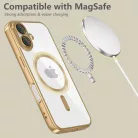 Techsuit - Luxus Kristály MagSafe - iPhone 16e/17e - Rózsaszín tok