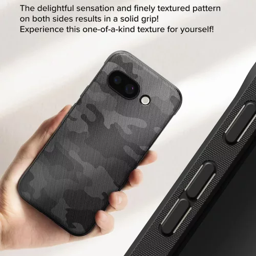 Ringke - Onyx Design - Google Pixel 9a - Álcázó Fekete tok