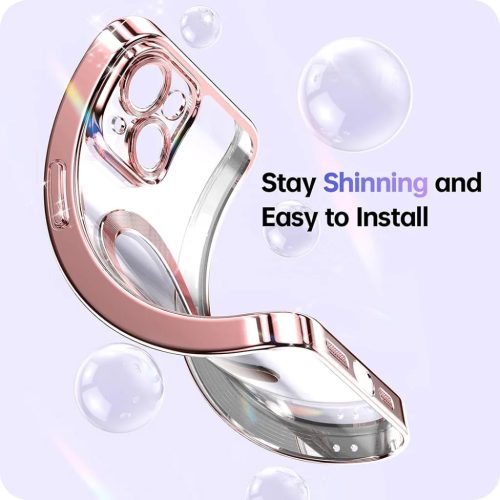 Techsuit - Luxus Csillogó MagSafe - Samsung Galaxy S25 Edge - Világoszöld tok