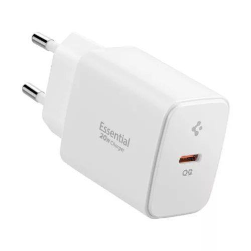 Spigen Essential Ee201eu 1-port hálózati töltő 20w fehér