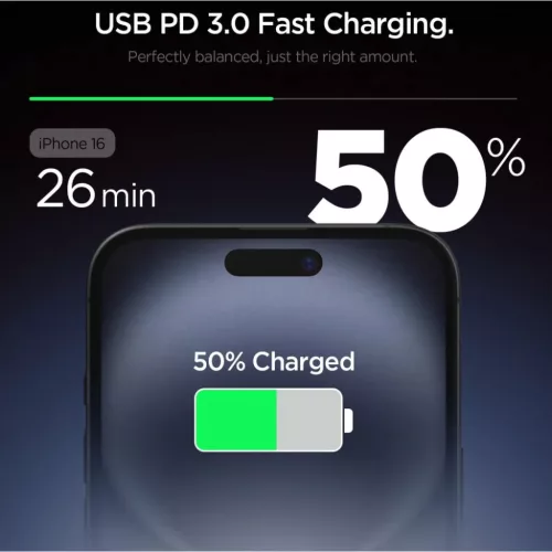 Spigen Essential Ee201eu 1-port hálózati töltő 20w fehér