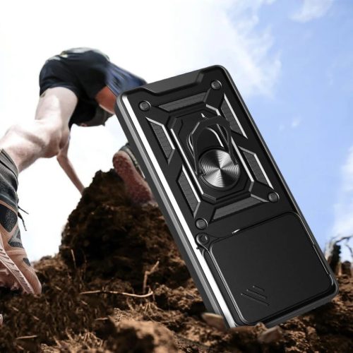 Techsuit - CamShield sorozat - Xiaomi Redmi Note 14 4G (164,84 x 78,15 x 8,16mm) - Fekete tok