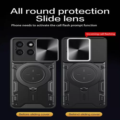 Techsuit - CamGuard Pro - Honor X8c - Rózsaarany tok