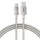 Baseus - Titanium adatkábel (P10378102G21-00) - USB-ről Type-C-re 100W, Gyors töltés, 480Mbps, Nejlon, 1m - Ezüst