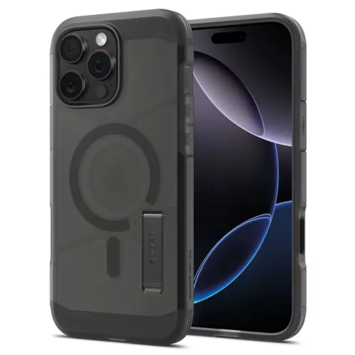 iPhone 16 Pro Fagyos Fekete Spigen Tough Armor "t" Mag Magsafe tok