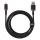 Baseus - Dura sorozat adatkábel (P10377801U01-03) - USB Lightning csatlakozó, Gyors töltés, 2.4A, 480Mbps, Nejlon, 2 m - Piros / Fekete