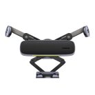 Baseus - Autós tartó (C40483401813-00) - Telefonhoz/Tablethez, bőr hatású borítás, kihúzható karok, automatikus rögzítés - Fekete Ezüst