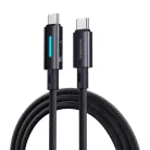 Baseus Lit Kábel USB-C - USB-C 1m 100W Kozmikus Fekete