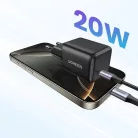Ugreen X512 20W GaN 1x USB-C fali töltő - fekete