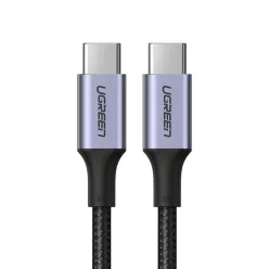   Ugreen USB Type-C/ USB Type-C kábel QC 3.0 FCP 480 Mbps gyorstöltéssel 3A 1m szürke (70427 US316)