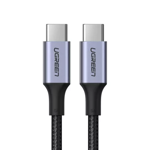 Ugreen USB Type-C/ USB Type-C kábel QC 3.0 FCP 480 Mbps gyorstöltéssel 3A 1m szürke (70427 US316)