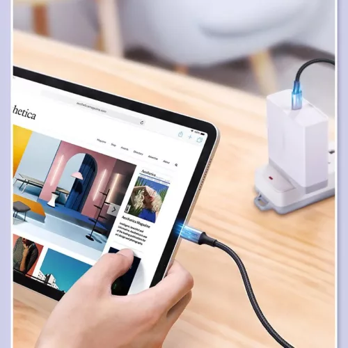 Ugreen USB Type-C/ USB Type-C kábel QC 3.0 FCP 480 Mbps gyorstöltéssel 3A 1m szürke (70427 US316)