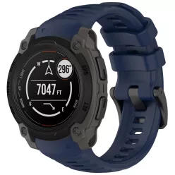   Techsuit - 22mm-es óraszíj (W076) - Garmin Instinct E 40mm - Sötétkék
