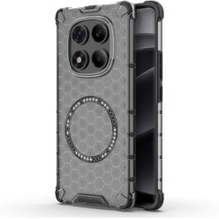   Techsuit - HoneyComb Pajzs MagSafe - Xiaomi Redmi Note 14 Pro 4G - Fekete tok