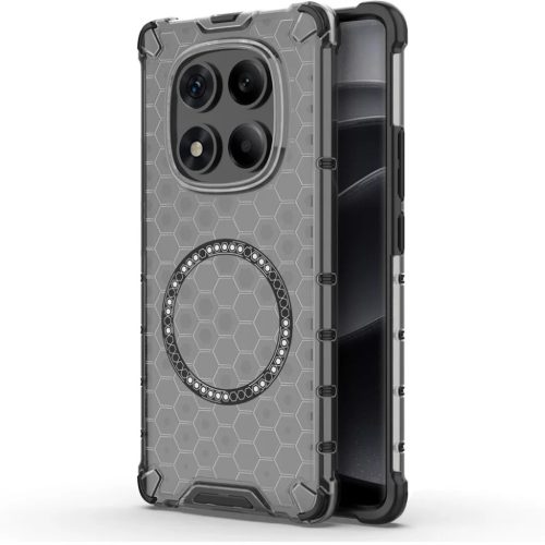 Techsuit - HoneyComb Pajzs MagSafe - Xiaomi Redmi Note 14 Pro 4G - Fekete tok