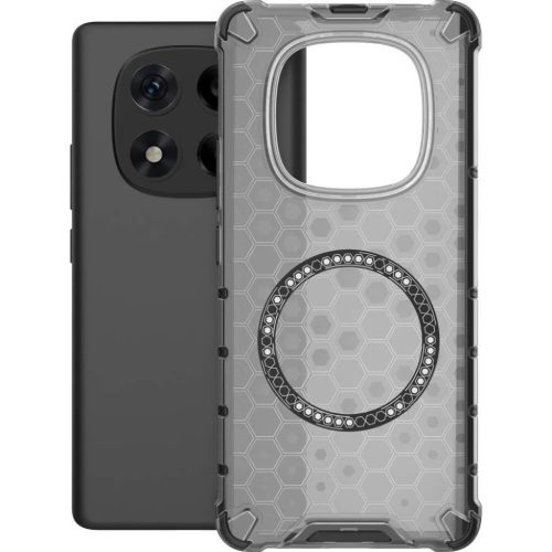 Techsuit - HoneyComb Pajzs MagSafe - Xiaomi Redmi Note 14 Pro 4G - Fekete tok