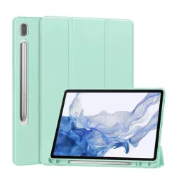   Techsuit - Flex Trifold (ceruzatartóval) - Samsung Galaxy Tab S10 FE Plus - Matcha zöld tok