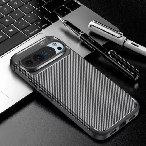 Techsuit - CarbonFiber védőtok - Google Pixel 10 Pro XL - Fekete tok