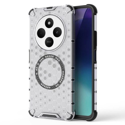 Techsuit - HoneyComb Shield MagSafe - Xiaomi Redmi 14C / Poco C75 - Fehér tok
