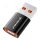 Techsuit - OTG Adapter HyperPort (A5) - USB 3.0 Férfi csatlakozó Type-C Női csatlakozóval, 6A, 5Gbps, Gyors adatátvitel - Fekete / Narancssárga
