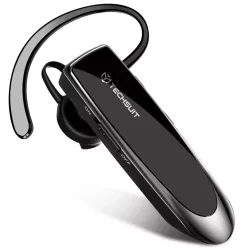   Techsuit - Bluetooth fejhallgató (CB1) - Kihangosító, Type-C, zajszűrés, Bluetooth 5.0, 24 órás beszélgetési idő - Fekete.