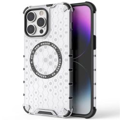   Techsuit - HoneyComb Pajzs MagSafe - iPhone 14 Pro - Fekete tok