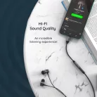 Techsuit - Premium Kábel Adapter MusicDoX (AC8) - 3,5 mm-es jack, Hi-Fi Hangzás, 3A, ABS, 0,1 m - Szürke