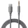Techsuit - Prémium Kábel Adapter SoundFleX (AC4) - Type-C - 3.5mm Jack, Hi-Fi Minőség, DAC Chip, Szilikagél, 1m - Szürke