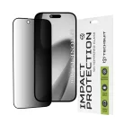 iPhone 17 Air Fekete Techsuit 111D Teljesen tapadó privát képernyővédő üvegfólia