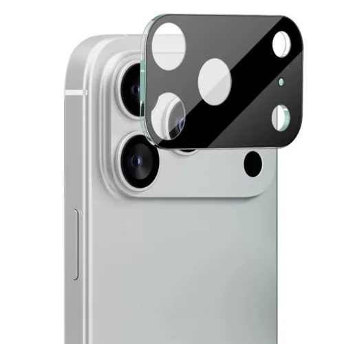 iPhone 17 Pro Fekete Techsuit Teljes Kameravédő Üveg üvegfólia