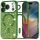iPhone 17 Pro Max Techsuit Luxury Glitter MagSafe - Mélyzöld tok