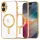 iPhone 17 Gold Techsuit - Luxury Crystal MagSafe tok