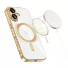 iPhone 17 Gold Techsuit - Luxury Crystal MagSafe tok