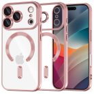 iPhone 17 Pro Max Techsuit - Luxury Crystal MagSafe - Pink tok