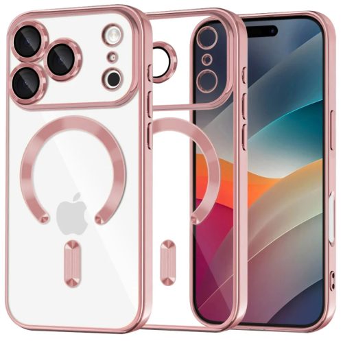 iPhone 17 Pro Max Techsuit - Luxury Crystal MagSafe - Pink tok