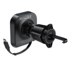 Acefast D32 Mágneses Légbeömlő Tartó 15W Induktív Töltővel és Visszahúzható USB-C Kábellel - Fekete