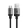 Acefast USB Type-C Adatkábel C20-04, 3A, Gyors Töltés, Hajlításálló, Nylon Fonat, 1,2m - Fekete