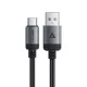 Acefast USB Type-C Adatkábel C20-04, 3A, Gyors Töltés, Hajlításálló, Nylon Fonat, 1,2m - Fekete