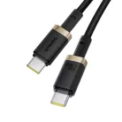 MacBook Baseus - Data Cable Dura Series (P10377803U03-00) - Gyors töltés, Type-C, PD 240W, 480Mbps, 1m - Arany / Fekete