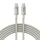 USB-C to Type-C, 100W, Gyors töltés, 480Mbps, 2m - Galaxy Titanium Gold Baseus Data Cable Titanium (P10378100G21-01)