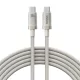 USB-C to Type-C, 100W, Gyors töltés, 480Mbps, 2m - Galaxy Titanium Gold Baseus Data Cable Titanium (P10378100G21-01)