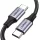 Ugreen USB Type-C - USB Type-C kábel QC. 480Mbps 60W 3A 1m fekete és szürke (US261 50150)