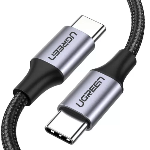 Ugreen USB Type-C - USB Type-C kábel QC. 480Mbps 60W 3A 1m fekete és szürke (US261 50150)