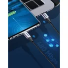 Ugreen USB Type-C - USB Type-C kábel QC. 480Mbps 60W 3A 1m fekete és szürke (US261 50150)