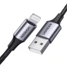 UGREEN US199 Lightning - USB kábel, 2,4A, 1 m (fekete)
