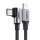 Ugreen US255 USB-C to USB-C kábel, 3m, 60W, szögletes (fekete)