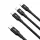 Micro USB Type-C - Lightning/ USB Type-C/ Micro USB kábel 1.5m fekete Baseus Rapid 3in1 (CAMLT-SC01)