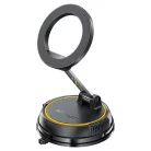 Autós tartó Acefast Car Holder (D55) - Műszerfalra / Szélvédőre, 360°, Kettős tengelyű, Összecsukható, Erős mágnesek, Max. 6.9" - Fekete