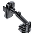 Autós telefontartó Acefast - vezeték nélküli töltéssel (D49) - Műszerfalra, mágneses rögzítés, zárókapcsos, 15W, 4.7-6.9" méretű telefonokhoz - Fekete